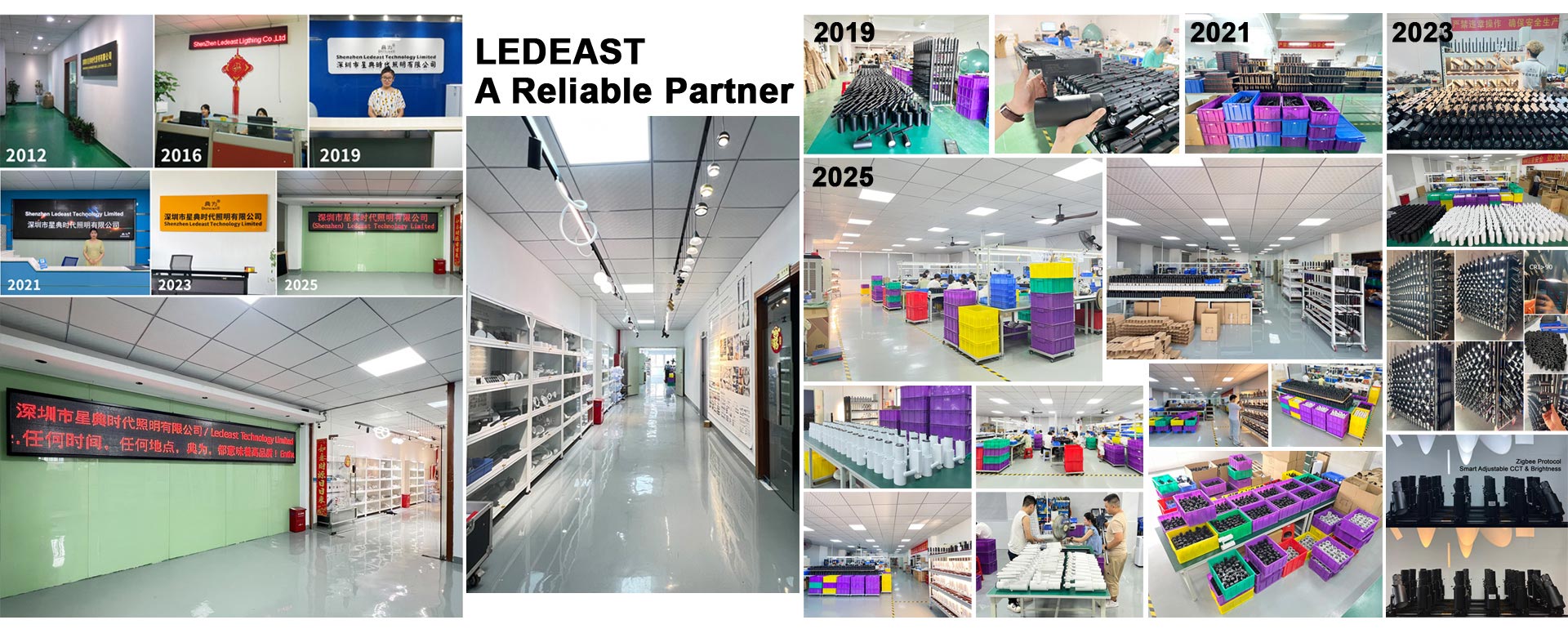 LEDEAST factory showroom, reliable supplier of LED lights